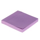 Блок с липким краем LeonВergo, 76 x 76 мм, 100 листов, 75 г/м2, пастельный, фиолетовый - Фото 2