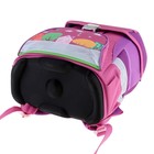 Ранец на замке LeonВergo Mini Cap №5 39*27*17 для девочки, Happy 2, розовый - Фото 7