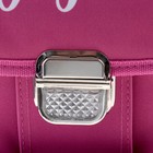 Ранец на замке LeonВergo Mini Cap №5 39*27*17 для девочки, Happy 2, розовый - Фото 8