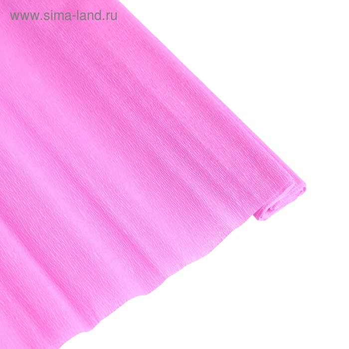 Бумага крепированная 50 х 250 см, Tip Top, плотность 32 г/м², розовая, в рулоне - Фото 1