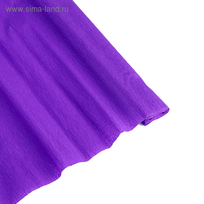 Бумага крепированная 50*250 см Tip Top плотность 32 г/м², фиолетовая, в рулоне - Фото 1