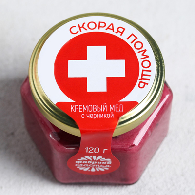 Крем-мёд с черникой «Скорая помощь», 120 г