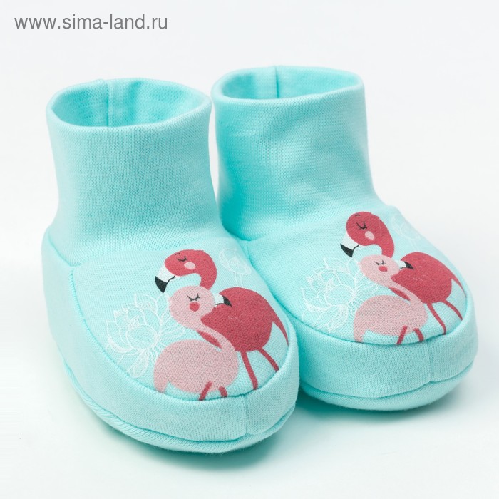 Пинетки "Фламинго", голубой, рост 68-74 см - Фото 1