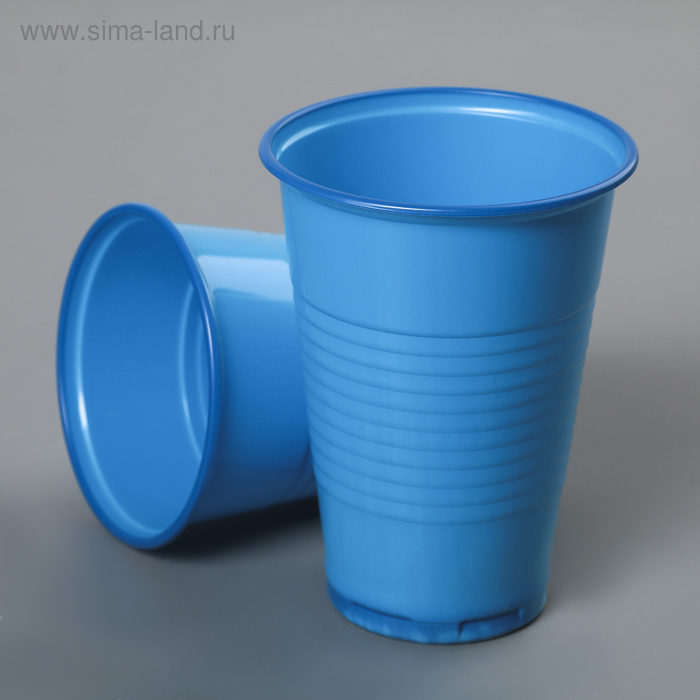 Стакан одноразовый «Стандарт», 200 мл, цвет синий - Фото 1