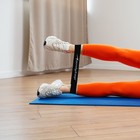 Фитнес-резинка ONLYTOP, 30,5х7,6х0,11 см, нагрузка 10 кг, цвет чёрный - Фото 10