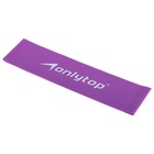 Фитнес-резинка ONLYTOP, 30,5х7,6х0,07 см, нагрузка 6 кг, цвет фиолетовый - Фото 3