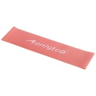 Фитнес-резинка ONLYTOP, 30.5×7.6×0.035 см, нагрузка 3 кг, цвет розовый - Фото 3