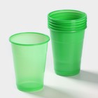 Стакан одноразовый пластиковый «Стандарт», 200 мл, цвет зелёный - Фото 2