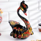 Братина для напитков «Лебедь», графин, 22×18×28 см, с ковшами 6 шт., хохлома - Фото 1