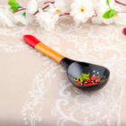 Ложка деревянная «Чернушка», салатная, 6×21, хохлома - Фото 9