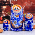 Матрешка 3 кукольная "Душа России", 11 см - Фото 1