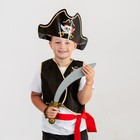 Карнавальный костюм «Полундра», жилетка, шляпа, пояс, меч - фото 3828833