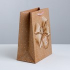 Пакет подарочный ламинированный вертикальный, упаковка, «Твой лучший подарок», S 12 х 15 х 5.5 см - Фото 3