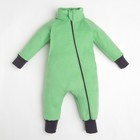 Комбинезон воротник-стойка (поддёва), зеленый, рост 86-92 см - Фото 5