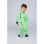 Комбинезон воротник-стойка (поддёва), зеленый, рост 92-98 см - Фото 3