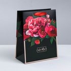 Пакет подарочный ламинированный вертикальный, упаковка, «Цветочные чувства», S 12 х 15 х 5.5 см - Фото 2