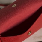Сумка женская, отдел на клапане, длинный ремень, цвет красный - Фото 3