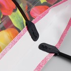 Пакет "Царственные тюльпаны", полиэтиленовый с пластиковой ручкой, 38 х 35 см, 100 мкм - Фото 2