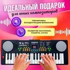 Синтезатор «Весёлые мелодии» с микрофоном, 37 клавиш - Фото 3