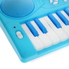 Синтезатор «Нежность» с микрофоном, 37 клавиш, цвет голубой - Фото 4