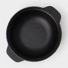 Жаровня, 2 л, d=24 см, с крышкой крышка, чугун, чёрная - Фото 5