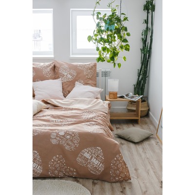 Постельное бельё 2-спальное «Этель» Te amo (вид 3), бязь