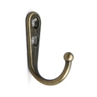 Крючок мебельный ТУНДРА TKO023, однорожковый, цвет бронза - Фото 2