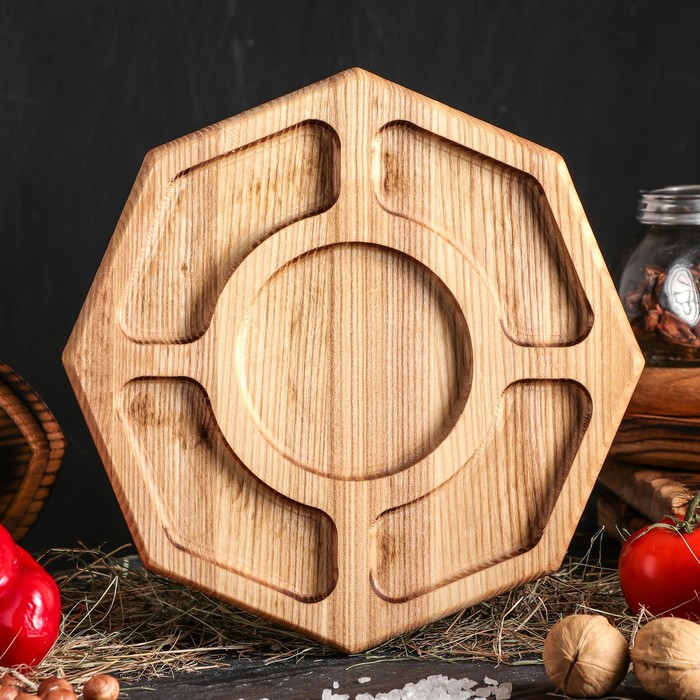 Тарелка-доска для подачи закусок 