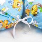 Подушка для беременных, 23х185 см, бязь, чехол на молнии, ППС, цвет голубой МИКС - Фото 2