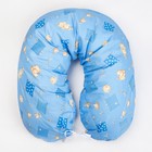 Подушка для беременных, 23х185 см, бязь, чехол на молнии, ППС, цвет голубой МИКС - Фото 4
