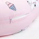 Подушка для беременных, 25х170 см, бязь, чехол на молнии, файбер, цвет розовый МИКС - Фото 3