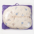 Подушка для беременных, 23х185 см, бязь, чехол на молнии, ППС, цвет бежевый МИКС - Фото 4