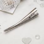 Зажим для волос "Сияние" 12,5 см, серый - Фото 2