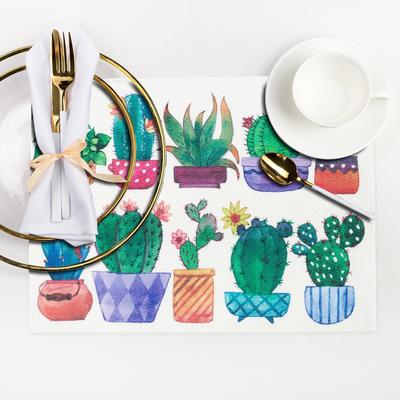 Салфетка на стол «Кактусы» 29×40 см