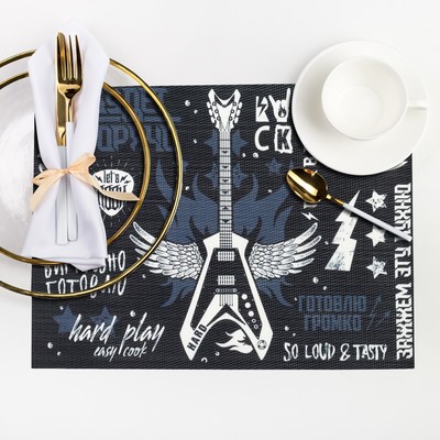 Салфетка на стол «Рок-н-ролл», 29×40 см