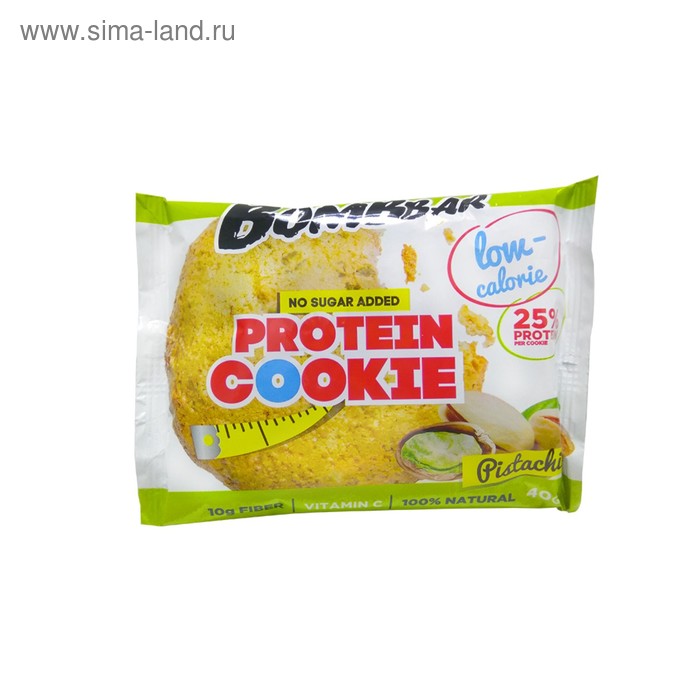 Протеиновое печенье BOMBBAR, фисташка, 40 г - Фото 1