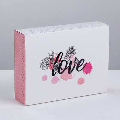 Коробка кондитерская, упаковка «Love», 20 х 15 х 5 см