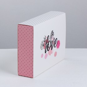 Коробка кондитерская, упаковка «Love», 20 х 15 х 5 см (комплект 5 шт)