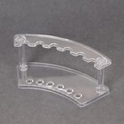 Подставка для кистей, 6 секций, 18 × 7 × 6 см, цвет прозрачный - Фото 3