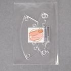 Подставка для кистей, 6 секций, 18 × 7 × 6 см, цвет прозрачный - Фото 4