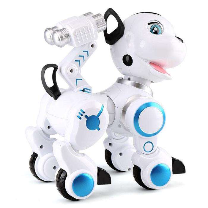 Робот собака «Дружок» ZHORYA, программируемый, на пульте управления, интерактивный: звук, свет, сенсорный, реагирует на голос, на аккумуляторе - фото 1925956782