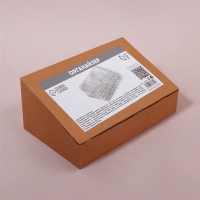 Органайзер для хранения косметики, 40 секций, 20×12×8 см, прозрачный