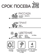 Семена комнатных цветов Пеларгония "Капри", ц/п, F2, 4 шт. - Фото 2