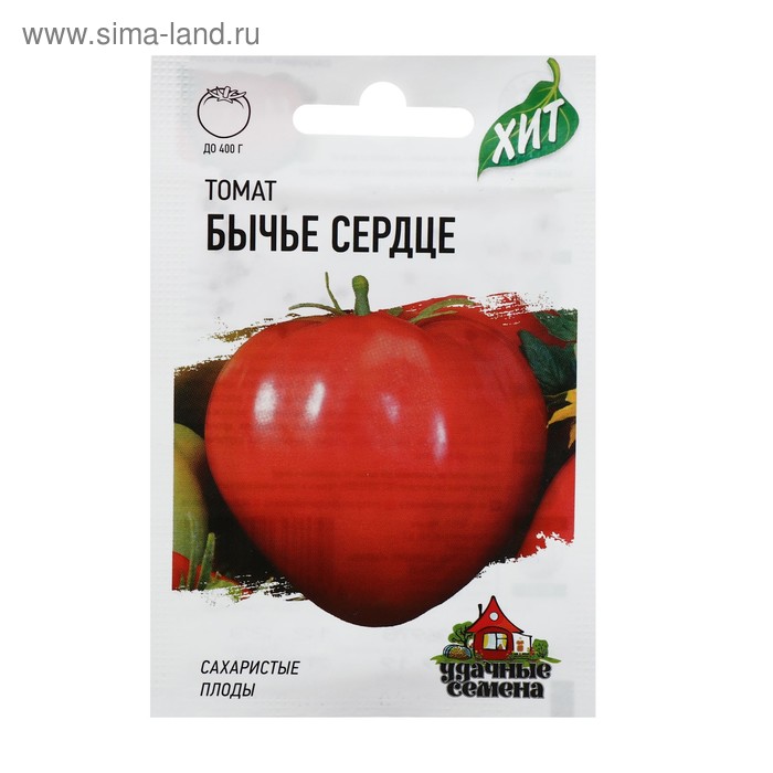 Семена Томат "Бычье сердце", среднерослое, индетерминантный,высокорослый, 0,05 г серия ХИТ х3 4122 - Фото 1