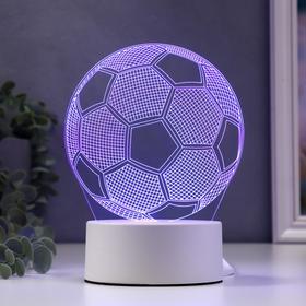 Светильник "Футбольный мяч" LED RGB от сети 9,5x12,5x16 см 3852933