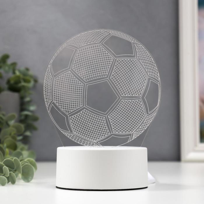 Светильник "Футбольный мяч" LED RGB от сети 9,5x12,5x16 см - фото 1906977392