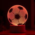Светильник «Футбольный мяч» LED RGB от сети 9.5×12.5×16 см - Фото 3