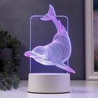 Светильник "Большой дельфин" LED RGB от сети RISALUX - фото 318156484