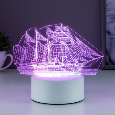 Светильник "Фрегат" LED RGB от сети 9,5х15х16см RISALUX