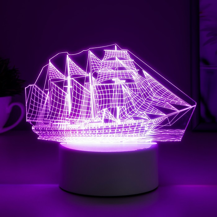 Светильник "Фрегат" LED RGB от сети 9,5х15х16см RISALUX - фото 1883422393